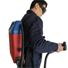 10KG Outside Roof Wall Cleaning Laser Machine 100W Backpack Laser Rust Removal