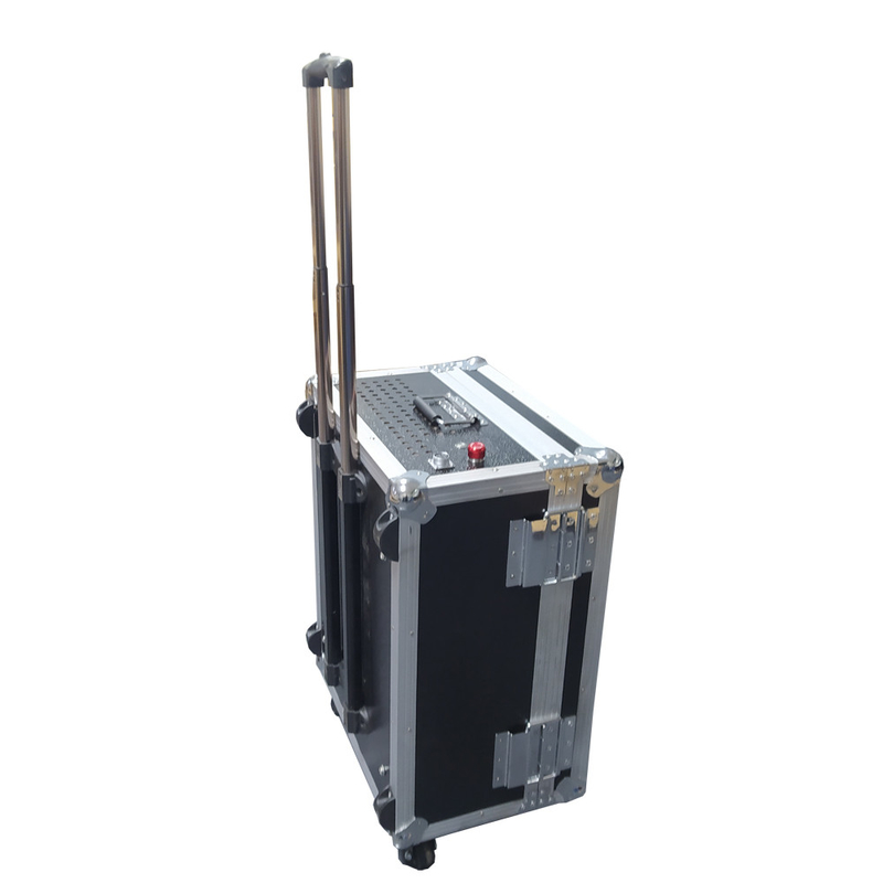 Hộp đựng hành lý Máy loại bỏ gỉ bằng laser 100 Watt với súng laser cầm tay