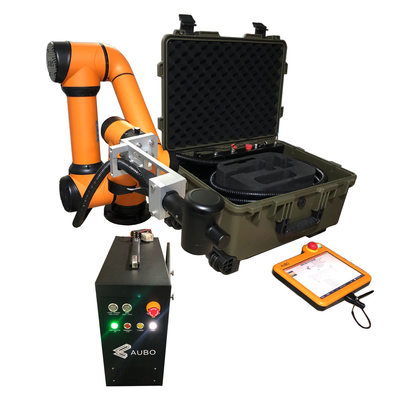 6 Axis Robot Automatic 100w Suitcase Portable Fiber Laser Cleaning Machine Rust Removal