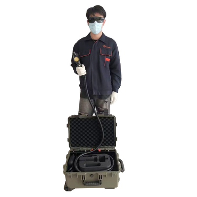 Máy loại bỏ gỉ bằng sợi quang MOPA đầu nhỏ Loại vali
