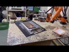 6 trục robot tự động 100w vali máy làm sạch laser sợi di động loại bỏ rỉ sét