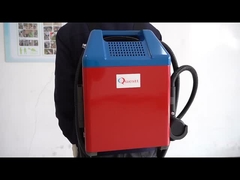 Máy loại bỏ rỉ sét bằng laser sợi MOPA BackPack 100W để làm sạch graffiti
